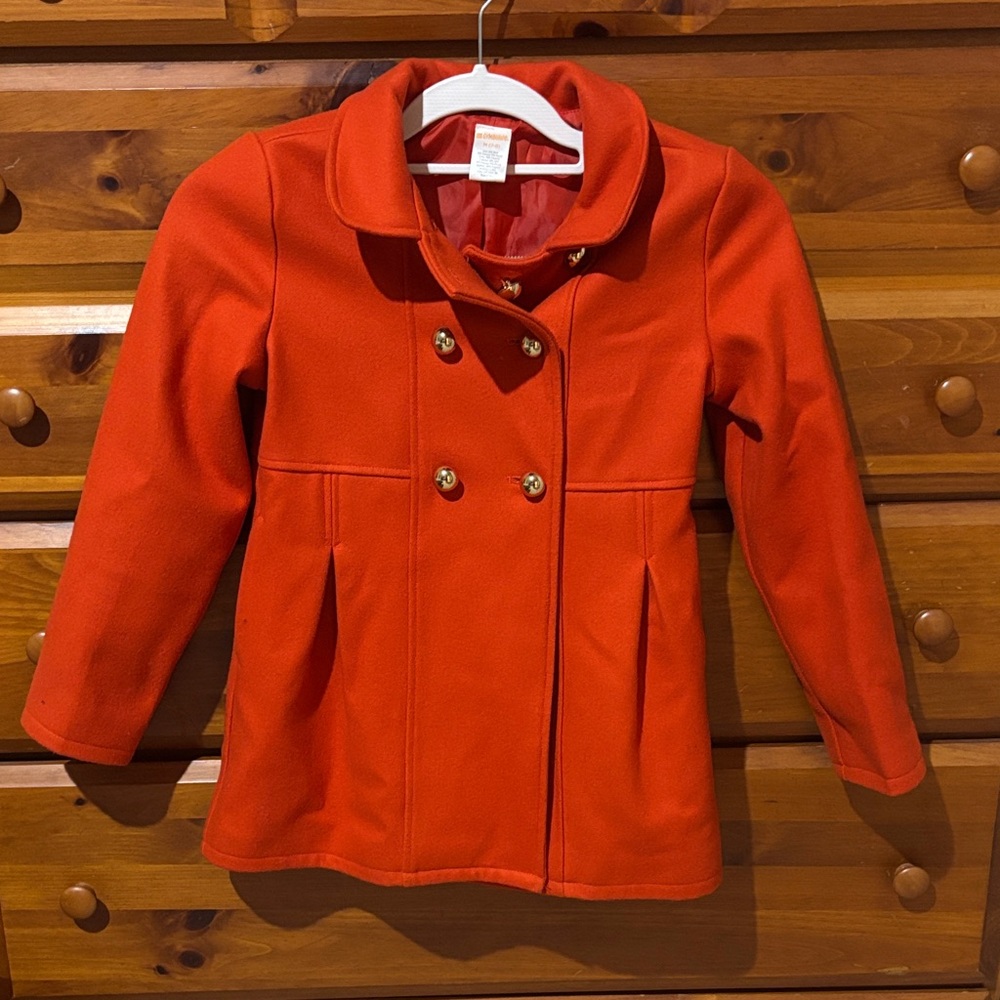 Gymboree Vibrant Orange Pea Coat for Kids